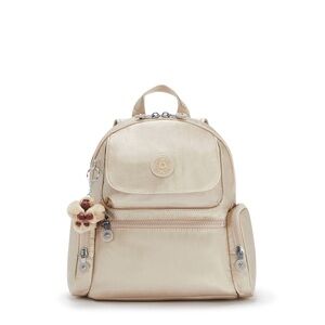 Kipling Matta Metallic Gold Backpack